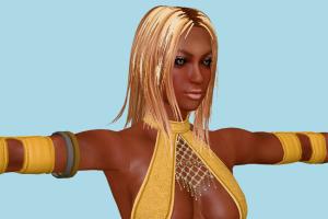 Sista A Rumble-Roses, RRXX, toony, female, woman, people, human, xna, characters, rigged